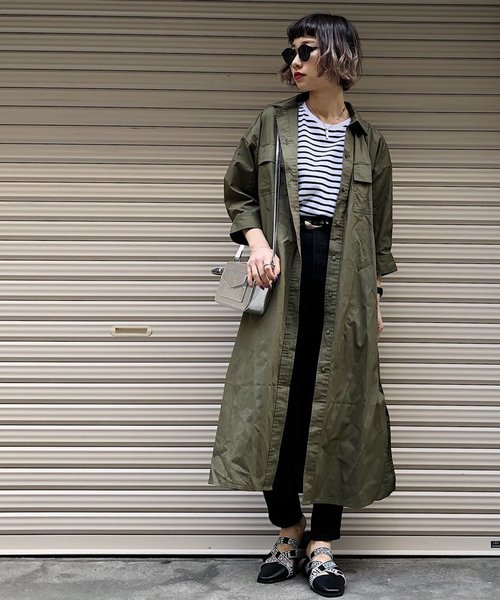 PAGEBOY（ページボーイ）の「ミリタリーロングシャツミドルスリーブ