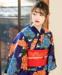 レディース 浴衣 単品「紫陽花」昭和レトロ浴衣 女性 浴衣 単品 綿絽浴衣