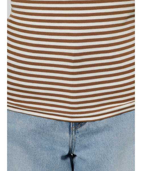 Ungrid（アングリッド）の「バックデザインボーダータンクトップ（タンクトップ・レディース・ネイビー/キャメル・FREE）」の9枚目の写真