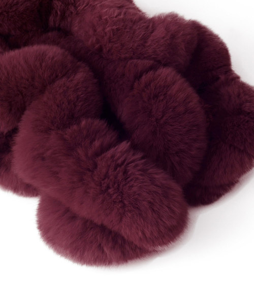 sankyo shokai(サンキョウショウカイ)の「レッキスファーロングスヌード(ネックウォーマー/スヌード・レディース・ブラック/ダークブラウン/ミックスグレー/ピンク/ダークパープル/モカ/ブラウン系その他/ワイン/グレイッシュベージュ・FREE)」の11枚目の写真