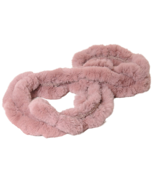 sankyo shokai(サンキョウショウカイ)の「レッキスファーロングスヌード(ネックウォーマー/スヌード・レディース・ブラック/ダークブラウン/ミックスグレー/ピンク/ダークパープル/モカ/ブラウン系その他/ワイン/グレイッシュベージュ・FREE)」の18枚目の写真