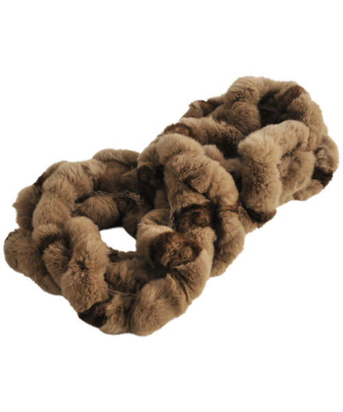 sankyo shokai(サンキョウショウカイ)の「レッキスファーロングスヌード(ネックウォーマー/スヌード・レディース・ブラック/ダークブラウン/ミックスグレー/ピンク/ダークパープル/モカ/ブラウン系その他/ワイン/グレイッシュベージュ・FREE)」の20枚目の写真