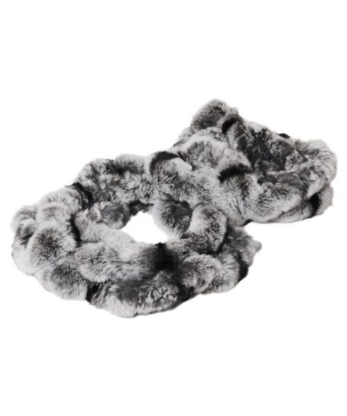 sankyo shokai(サンキョウショウカイ)の「レッキスファーロングスヌード(ネックウォーマー/スヌード・レディース・ブラック/ダークブラウン/ミックスグレー/ピンク/ダークパープル/モカ/ブラウン系その他/ワイン/グレイッシュベージュ・FREE)」の22枚目の写真