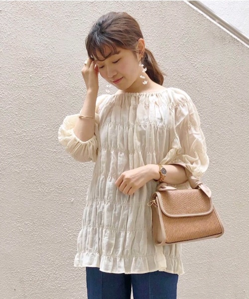 flower - ＊flower フラッフィーシャーリングトップ＊ flower（フラワー）の「フラッフィーシャーリングトップ（その他