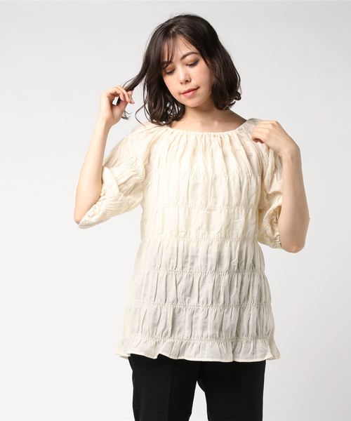 flower - ＊flower フラッフィーシャーリングトップ＊ flower（フラワー）の「フラッフィーシャーリングトップ（その他