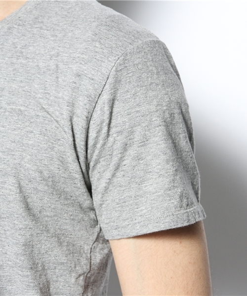 goa（ゴア）の「ナチュラルコットンＶネックＴee（Tシャツ/カットソー・メンズ・オフホワイト/キナリ/グレー/ベージュ・FREE）」の9枚目の写真