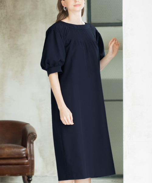 タックデザインコクーンシルエット結婚式ワンピース お呼ばれパーティードレス ワンピース Flolia フロリア のファッション通販 Zozotown