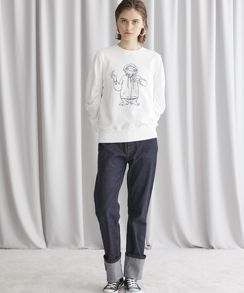 MUVEIL（ミュベール）の「【MUVEIL(ミュベール)】E.T.刺繍トレーナー