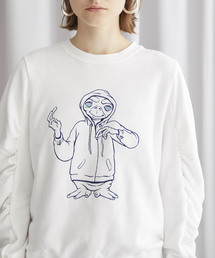 MUVEIL（ミュベール）の「【MUVEIL(ミュベール)】E.T.刺繍トレーナー