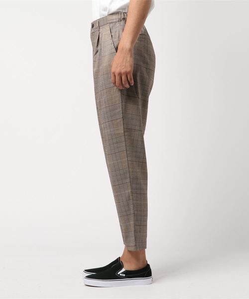 WEGO（ウィゴー）の「WEGO/クラシックチェックペグトップスラックス（スラックス・メンズ・ブラウン系その他2/グレー系その他2/ブラウン系その他3・SMALL/MEDIUM/LARGE）」の4枚目の写真