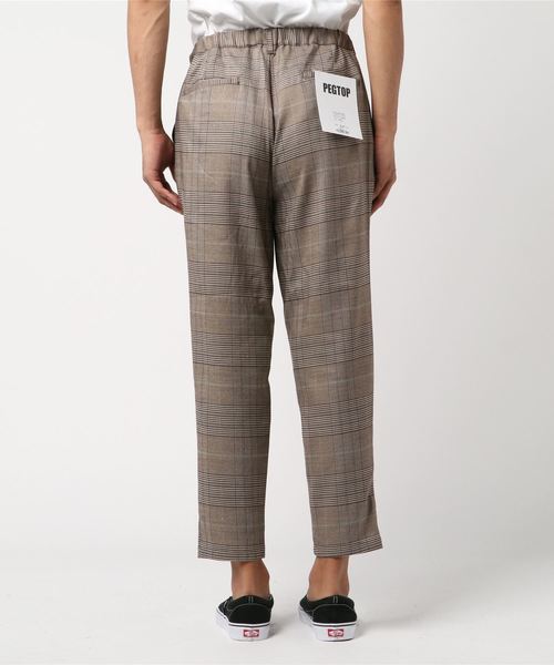 WEGO（ウィゴー）の「WEGO/クラシックチェックペグトップスラックス（スラックス・メンズ・ブラウン系その他2/グレー系その他2/ブラウン系その他3・SMALL/MEDIUM/LARGE）」の5枚目の写真