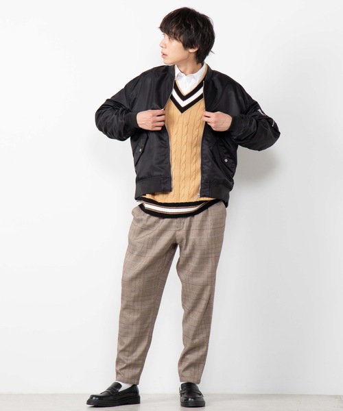 WEGO（ウィゴー）の「WEGO/クラシックチェックペグトップスラックス（スラックス・メンズ・ブラウン系その他2/グレー系その他2/ブラウン系その他3・SMALL/MEDIUM/LARGE）」の12枚目の写真