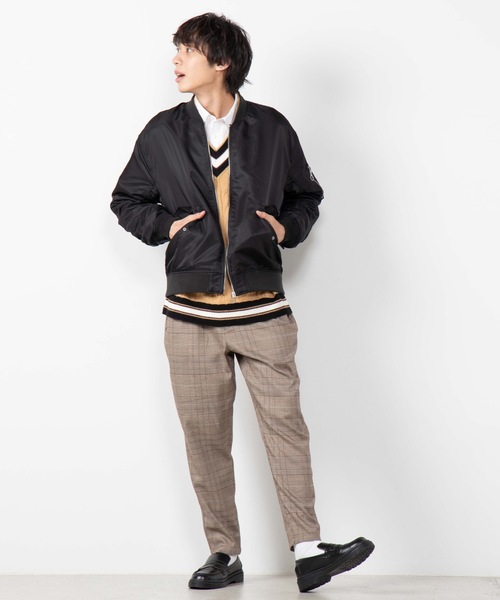 WEGO（ウィゴー）の「WEGO/クラシックチェックペグトップスラックス（スラックス・メンズ・ブラウン系その他2/グレー系その他2/ブラウン系その他3・SMALL/MEDIUM/LARGE）」の11枚目の写真