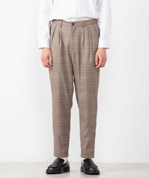 WEGO（ウィゴー）の「WEGO/クラシックチェックペグトップスラックス（スラックス・メンズ・ブラウン系その他2/グレー系その他2/ブラウン系その他3・SMALL/MEDIUM/LARGE）」の8枚目の写真