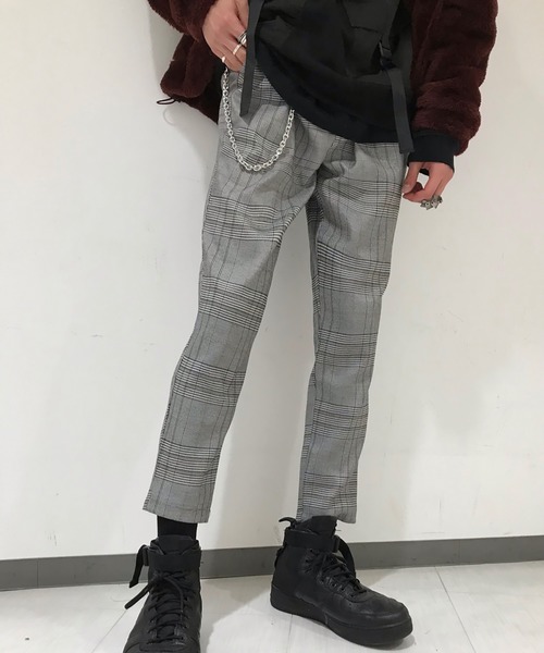 WEGO（ウィゴー）の「WEGO/クラシックチェックペグトップスラックス（スラックス・メンズ・ブラウン系その他2/グレー系その他2/ブラウン系その他3・SMALL/MEDIUM/LARGE）」の14枚目の写真