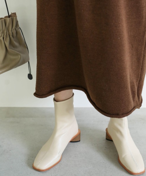 select MOCA（セレクトモカ）の「ウールタートルロングニット/リブスリーブビックシルエットニットワンピース（ニット/セーター・レディース・ベージュ/ブラウン・FREE）」の7枚目の写真