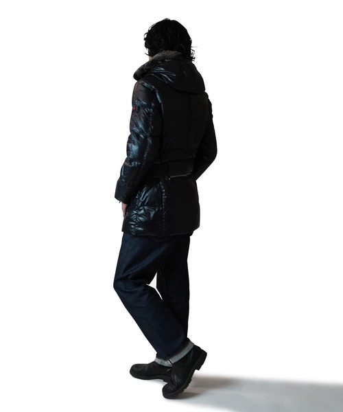 Peuterey（ピューテリー）の「PEUTEREY HURRICANE(ハリケーン) リップストップJapan別注（ダウンジャケット/コート・メンズ・ブラック/ネイビー・44/46/48/50）」の8枚目の写真