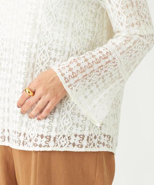 EMMEL REFINES（エメルリファインズ）の「FC レース スタンドブラウス（シャツ/ブラウス・レディース・オフホワイト/ブラック・FREE）」の8枚目の写真