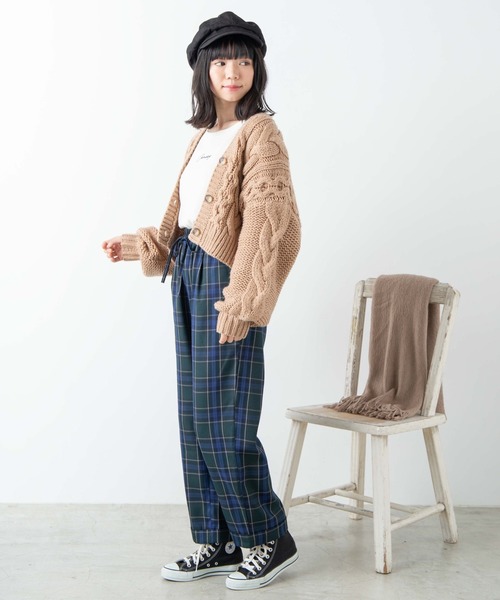 WEGO（ウィゴー）の「WEGO/チェックワイドペグパンツ（その他パンツ・レディース・グレー系その他2/ベージュ系その他2/グリーン系その他2・FREE）」の7枚目の写真