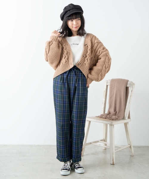 WEGO（ウィゴー）の「WEGO/チェックワイドペグパンツ（その他パンツ・レディース・グレー系その他2/ベージュ系その他2/グリーン系その他2・FREE）」の12枚目の写真