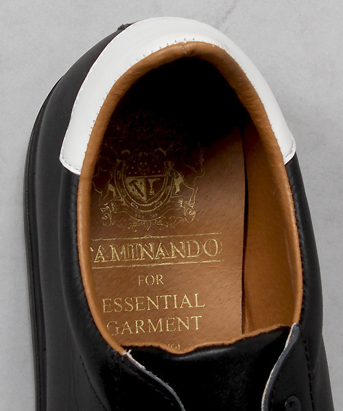 CAMINANDO（カミナンド）の「【CAMINANDO(カミナンド)】別注レザースニーカー/メキシコMADE（スニーカー・メンズ・ブラック/ホワイト・MEDIUM/SMALL/LARGE）」の5枚目の写真