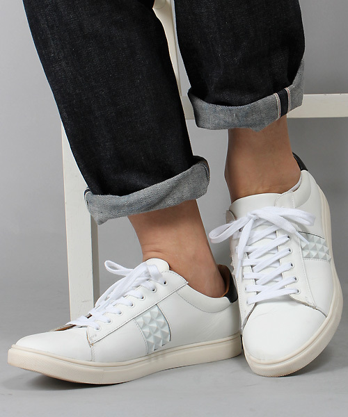 CAMINANDO（カミナンド）の「【CAMINANDO(カミナンド)】別注レザースニーカー/メキシコMADE（スニーカー・メンズ・ブラック/ホワイト・MEDIUM/SMALL/LARGE）」の4枚目の写真