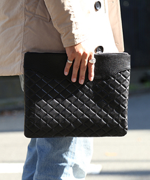 And A | キルティングレザークラッチ(クラッチバッグ)