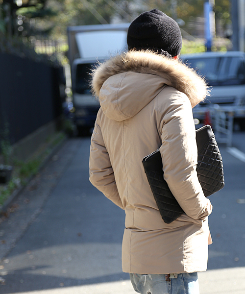 And A(アンドエー)の「キルティングレザークラッチ(クラッチバッグ・メンズ・ブラック/ネイビー・FREE)」の10枚目の写真