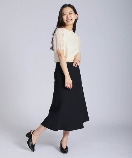 FLUID(フルイド)の「Fluid.(フルイド) WASHABLE HIGHSTRETCH HOLLOW YARN(スカート・レディース・ネイビー/カーキ・1/2)」の13枚目の写真