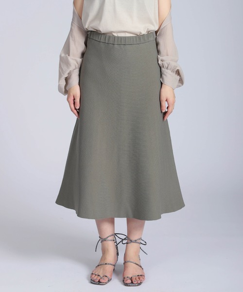 FLUID(フルイド)の「Fluid.(フルイド) WASHABLE HIGHSTRETCH HOLLOW YARN(スカート・レディース・ネイビー/カーキ・1/2)」の15枚目の写真