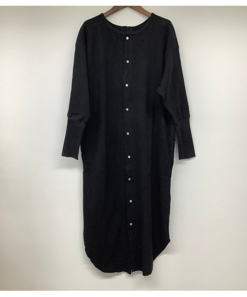 ulu（ウル）の「3way shell button thermal cardigan onepierce（ワンピース・レディース・ブラック/カーキ/グレー・FREE）」の9枚目の写真