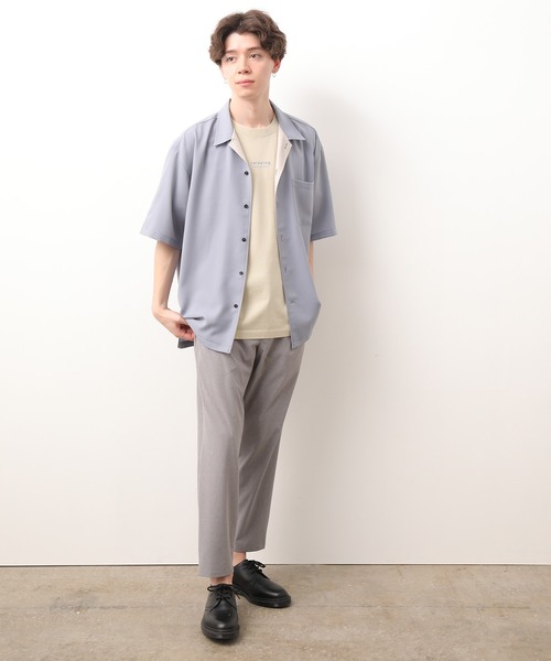 JUNRED（ジュンレッド）の「襟配色オープンカラーシャツ（シャツ/ブラウス・メンズ・ダークブラウン/サックスブルー/ブルー系その他4・S/M/L）」の11枚目の写真