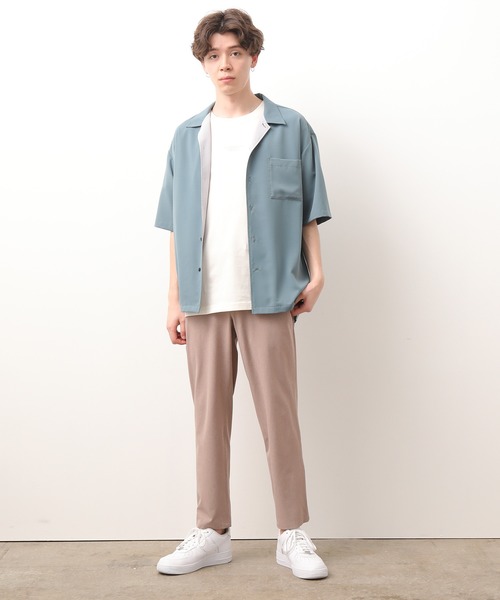 JUNRED（ジュンレッド）の「襟配色オープンカラーシャツ（シャツ/ブラウス・メンズ・ダークブラウン/サックスブルー/ブルー系その他4・S/M/L）」の10枚目の写真