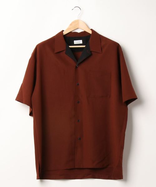 JUNRED（ジュンレッド）の「襟配色オープンカラーシャツ（シャツ/ブラウス・メンズ・ダークブラウン/サックスブルー/ブルー系その他4・S/M/L）」の22枚目の写真