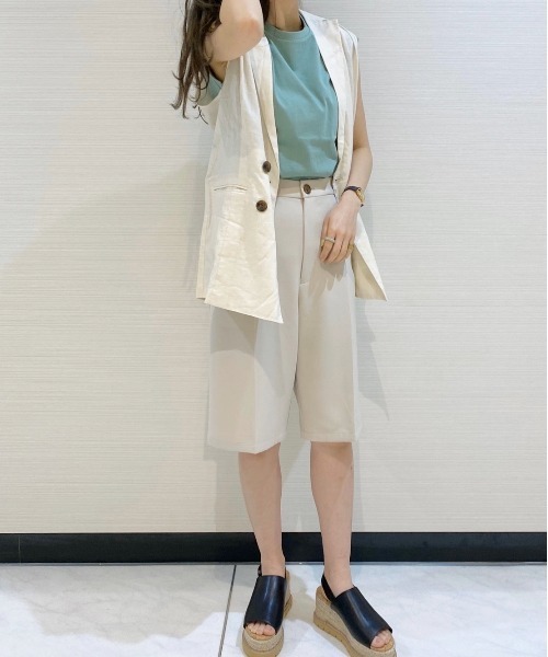 Heather（ヘザー）の「ホソミバミューダショートパンツ　887225（その他パンツ・レディース・ブラック/アイボリー・FREE）」の15枚目の写真