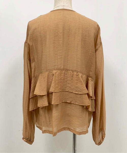 PICCIN(ピッチン)の「バックフリルシアーブルゾン(ブルゾン・レディース・カーキ/ブラック・L/M)」の20枚目の写真