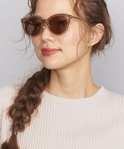 BEAUTY&YOUTH UNITED ARROWS（ビューティーアンドユースユナイテッドアローズ）の「BY クリアフレームサングラス ◆（サングラス・レディース・ブラウン/イエロー・FREE）」の13枚目の写真