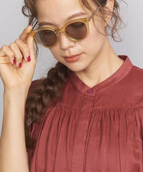 BEAUTY&YOUTH UNITED ARROWS（ビューティーアンドユースユナイテッドアローズ）の「BY クリアフレームサングラス ◆（サングラス・レディース・ブラウン/イエロー・FREE）」の12枚目の写真