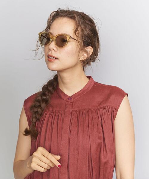 BEAUTY&YOUTH UNITED ARROWS（ビューティーアンドユースユナイテッドアローズ）の「BY クリアフレームサングラス ◆（サングラス・レディース・ブラウン/イエロー・FREE）」の10枚目の写真