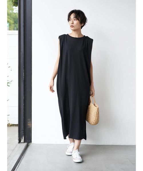 MICA & DEAL ブラック フレンチスリーブ　ワンピース 38 Ｌ 楽天市場】サウザンドマイル フレンチ スリーブ ロング