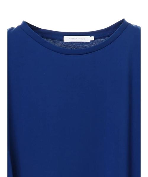 AMERICAN HOLIC（アメリカンホリック）の「バックドレープフレンチスリーブマキシワンピース　＊〇（ワンピース・レディース・ブラウン/ブルー/ベージュ/ブラック・M/L）」の14枚目の写真