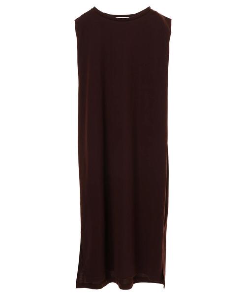 AMERICAN HOLIC（アメリカンホリック）の「バックドレープフレンチスリーブマキシワンピース　＊〇（ワンピース・レディース・ブラウン/ブルー/ベージュ/ブラック・M/L）」の9枚目の写真