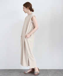 AMERICAN HOLIC | バックドレープフレンチスリーブマキシワンピース(ワンピース)