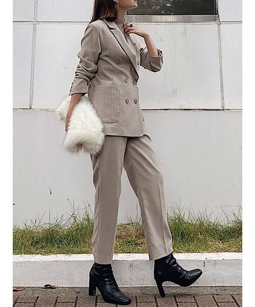 セットアップ対応 セットアップ対応 ハイウエストデザインセンプレパンツ パンツ その他パンツ その他パンツ Mercuryduo マーキュリーデュオ のファッション 在庫一掃 その他パンツ
