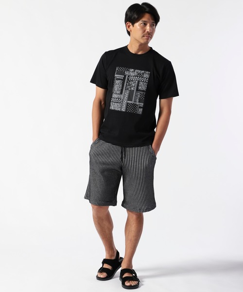 TETE HOMME(テットオム)の「ペーズリー柄パネルクルーネックTシャツ(Tシャツ/カットソー・メンズ・ホワイト/ブラック/ネイビー・MEDIUM/LARGE/X-LARGE)」の12枚目の写真