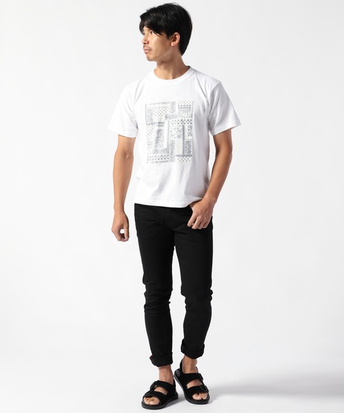 TETE HOMME(テットオム)の「ペーズリー柄パネルクルーネックTシャツ(Tシャツ/カットソー・メンズ・ホワイト/ブラック/ネイビー・MEDIUM/LARGE/X-LARGE)」の14枚目の写真