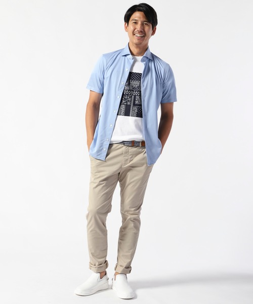 TETE HOMME(テットオム)の「ペーズリー柄パネルクルーネックTシャツ(Tシャツ/カットソー・メンズ・ホワイト/ブラック/ネイビー・MEDIUM/LARGE/X-LARGE)」の10枚目の写真