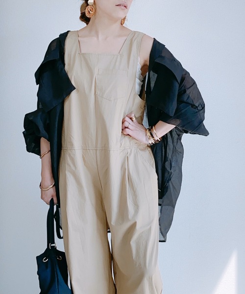 ap retro（アプレトロ）の「ポケット付きシアボリュームシャツ【ZOZO限定アイテム】（シャツ/ブラウス・レディース・オフホワイト/ブラック・FREE）」の7枚目の写真