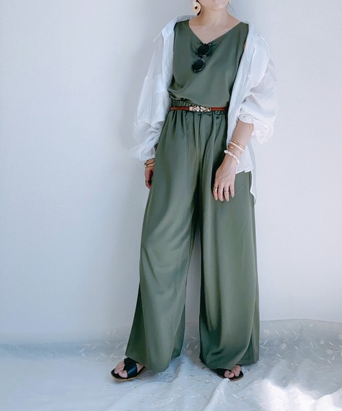 ap retro（アプレトロ）の「ポケット付きシアボリュームシャツ【ZOZO限定アイテム】（シャツ/ブラウス・レディース・オフホワイト/ブラック・FREE）」の5枚目の写真