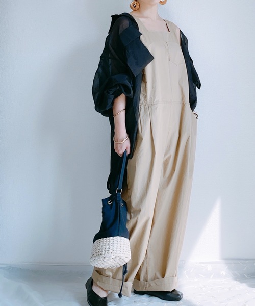 ap retro（アプレトロ）の「ポケット付きシアボリュームシャツ【ZOZO限定アイテム】（シャツ/ブラウス・レディース・オフホワイト/ブラック・FREE）」の17枚目の写真